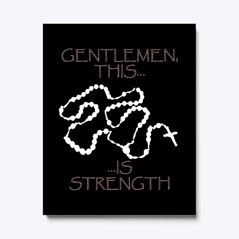 Rosary is strength - black