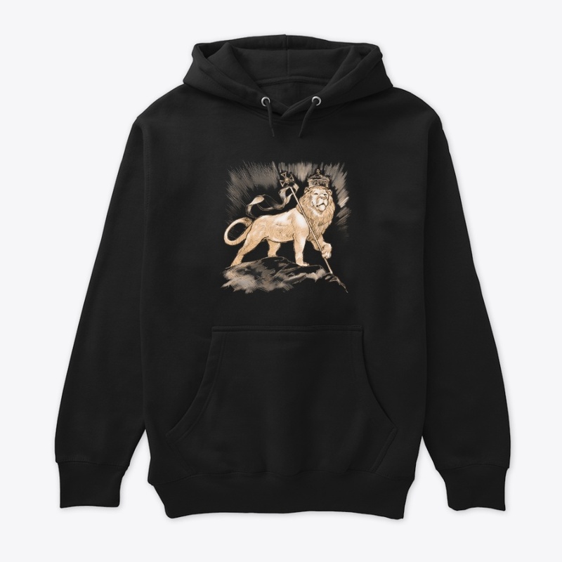 LION HOODY BLACK