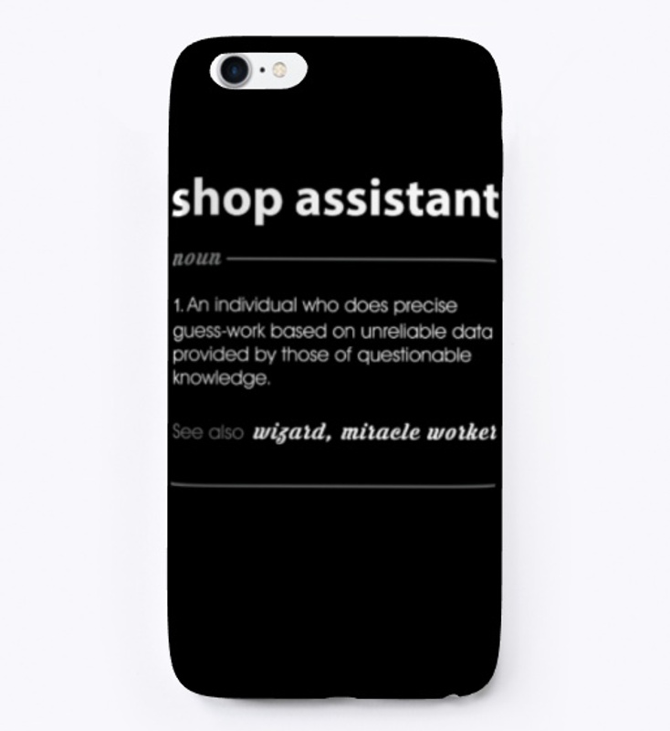 Shop Assistant Funny Job Definition Gift