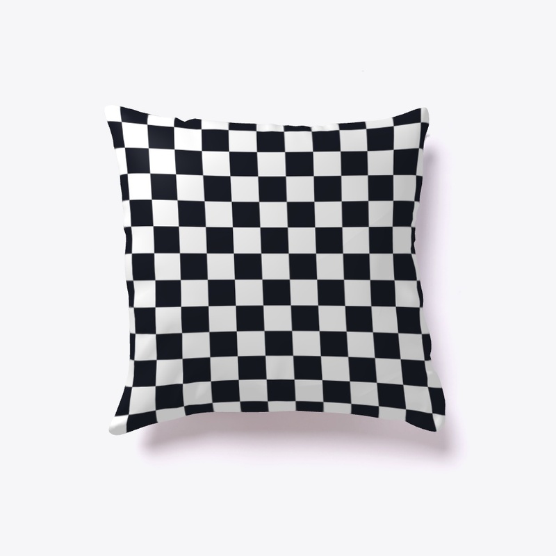 Black White Checker Board Check Pattern