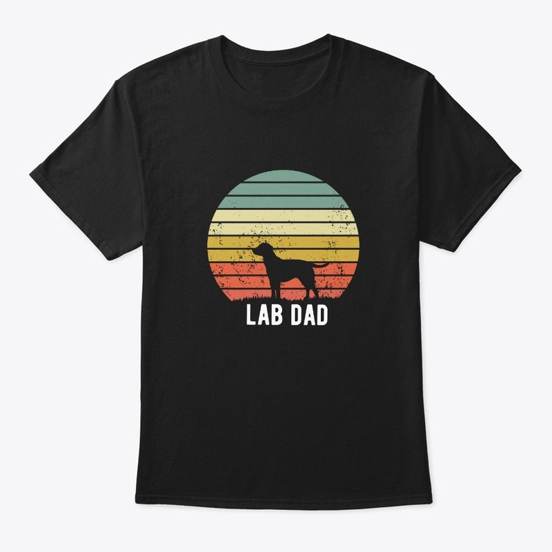 Lab Dad Labrador Dog Retro Sunset Puppy