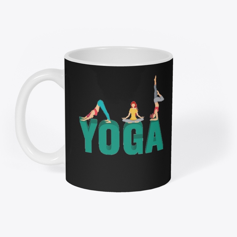 Women Performing yoga poses 
