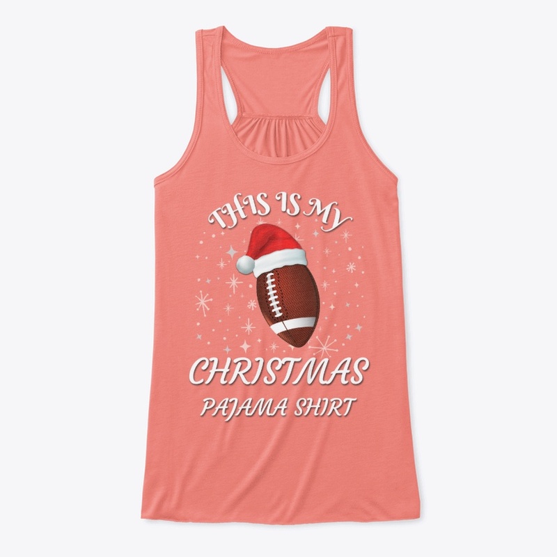 Football Fan Gift Christmas Pajama Shirt