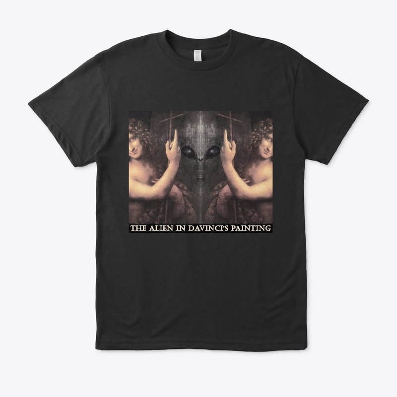 The Alien In Davinci's Painting  T-shirt