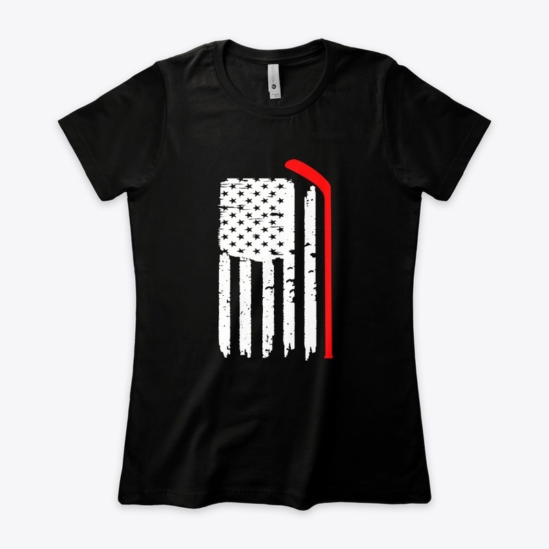 American Flag Hockey USA Patriotic Gift 