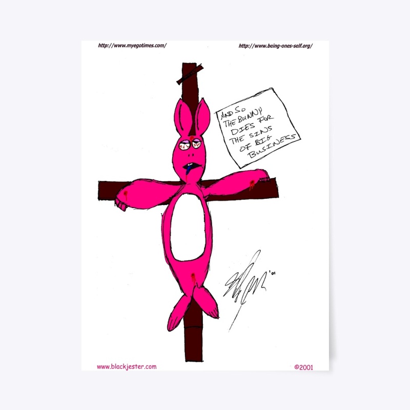 Bunny On Cross Classic