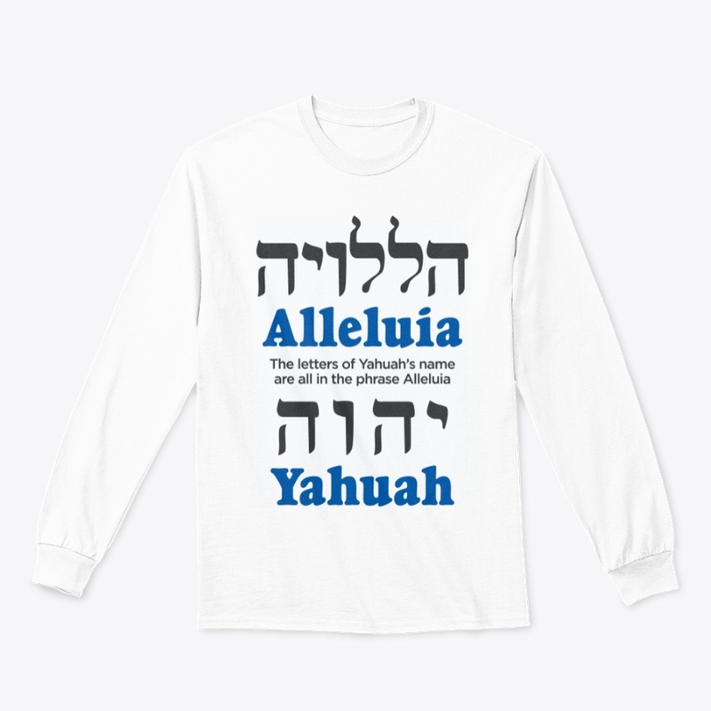 Alleluia & Yahuah's name