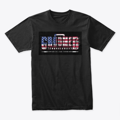 Gn Usa Black T-Shirt Front