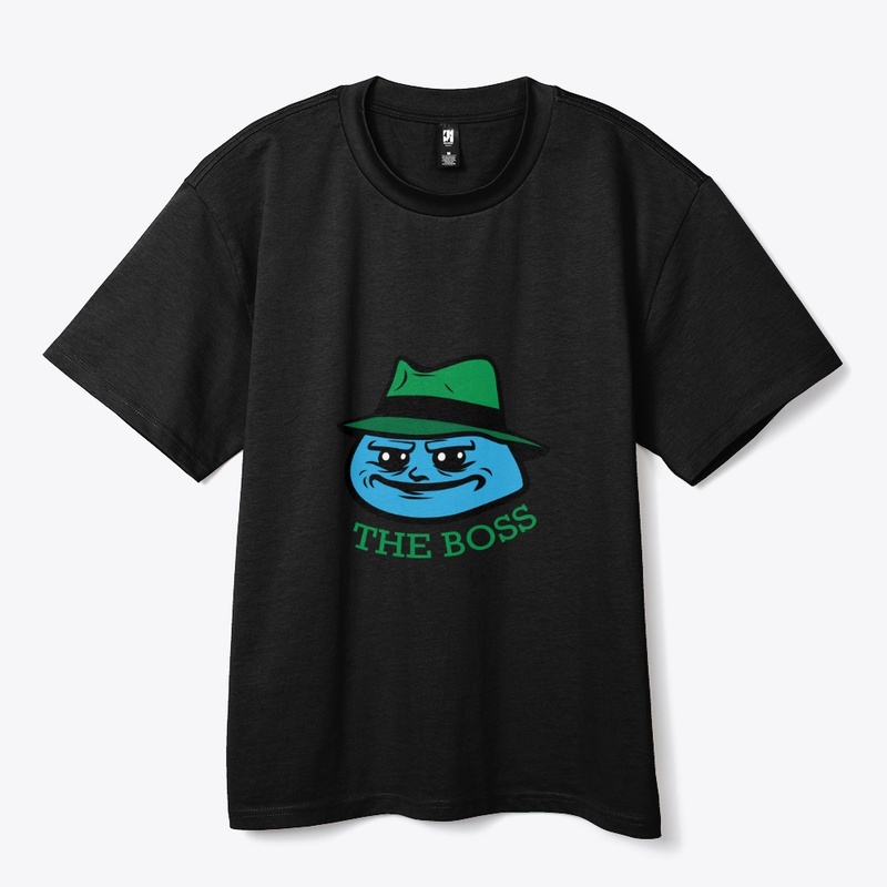 smirking cartoon boss