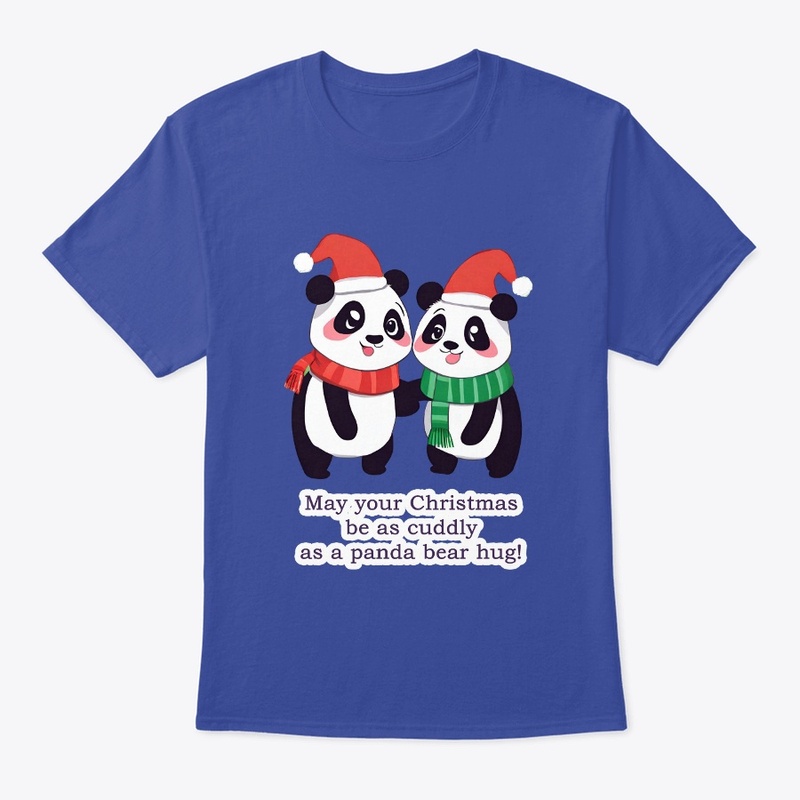 "Panda Hug Christmas Wishes"