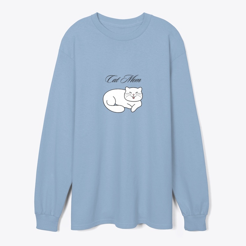Cat Mom – Simple Happy Kitty Design-FC1