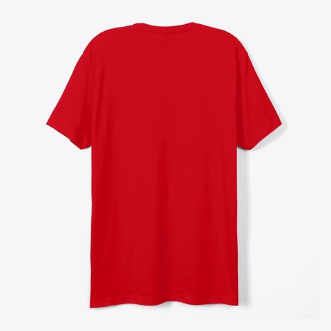 Detroit Hockey | Retro Red T-Shirt Back