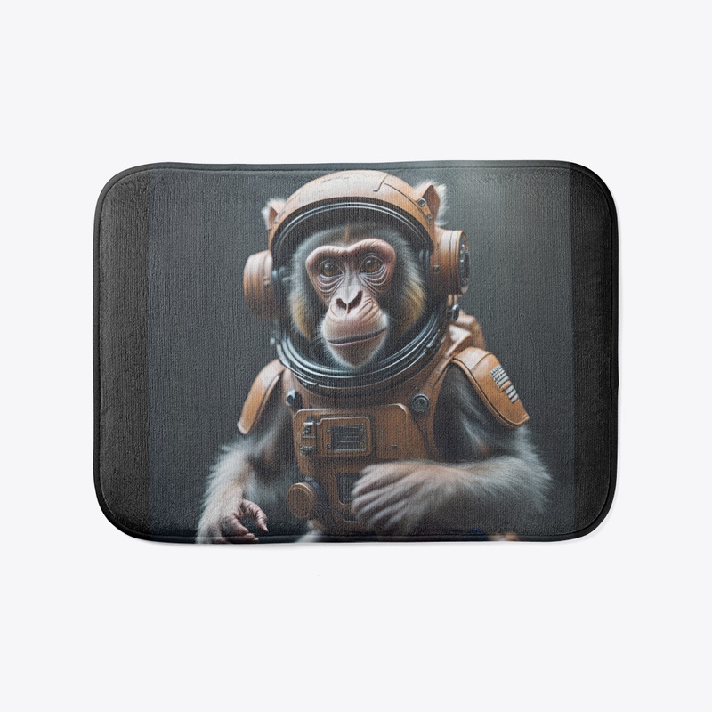 A monkey in a spacesuit