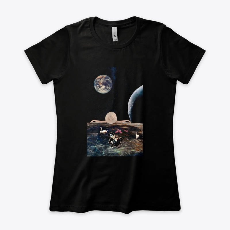 Space view chill out collage art