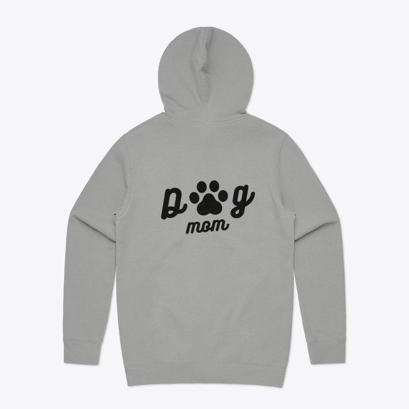 Dog Mom w/Paw Prints Logo