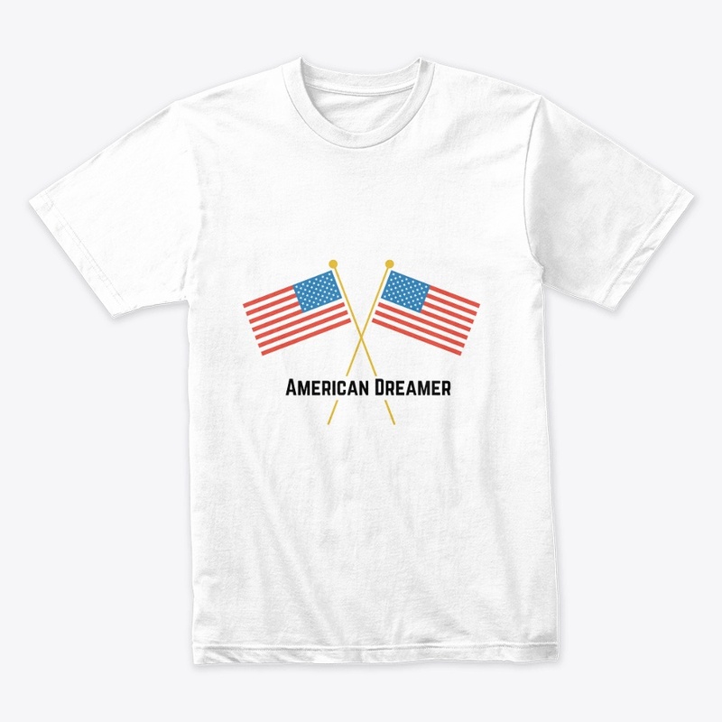"American Dreamer" White t-shirt
