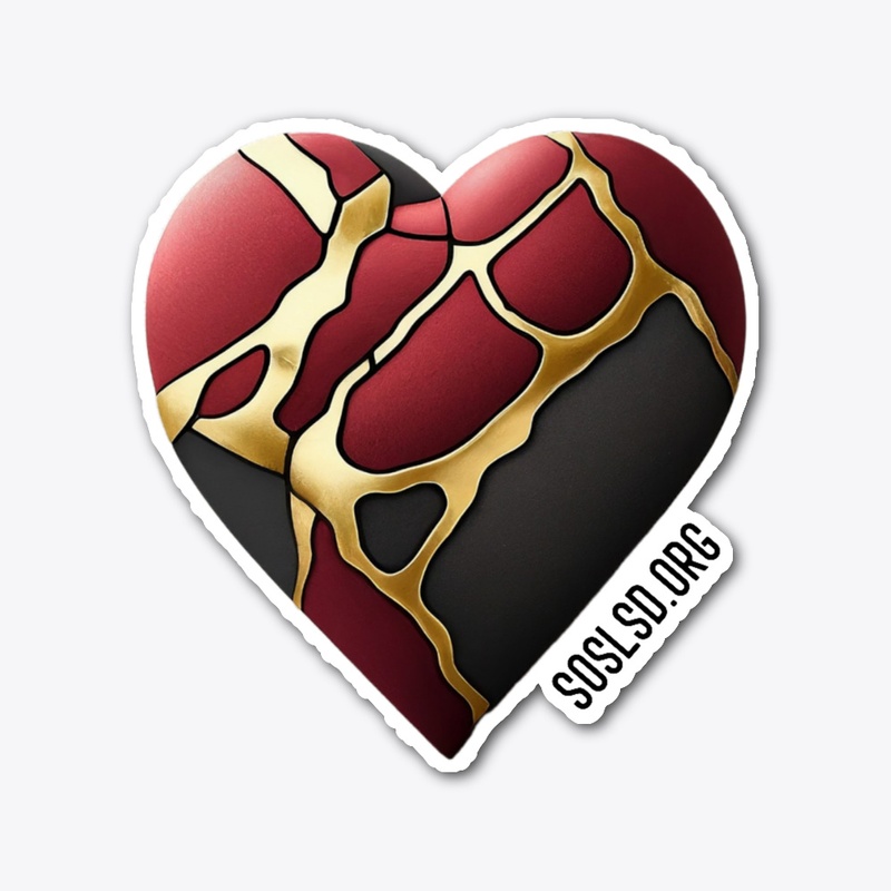 Kintsugi Heart #2 sticker