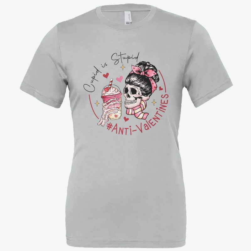  Cupid Is Stupid – Anti-Valentine Skull 