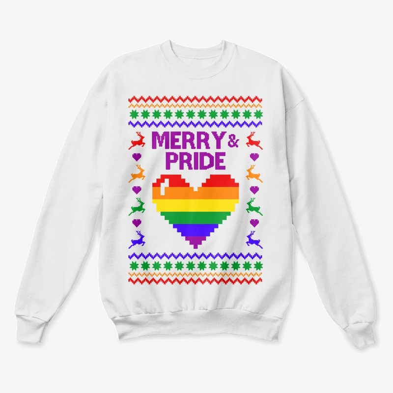 Merry And Pride LGBT Ugly Sweater