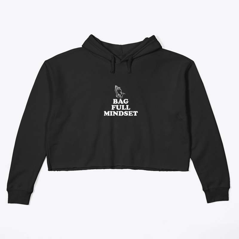 Bag Full Mindset Crop Hoodie