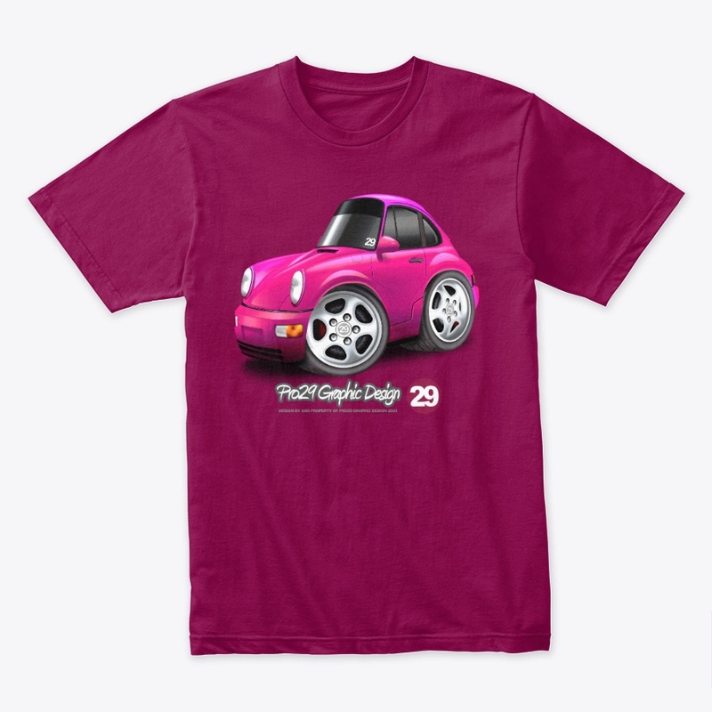 Euro Style Sports Car Cartoon Shirt