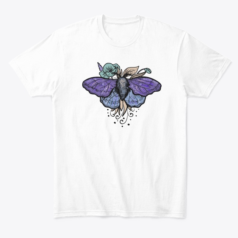 Moth with Flowers