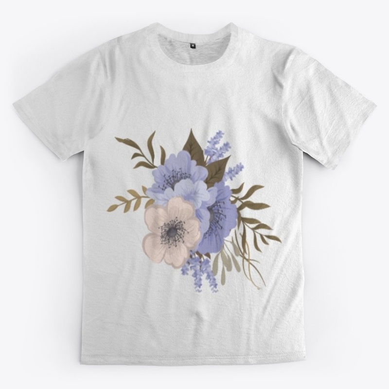 Realistic Blue Flower Design