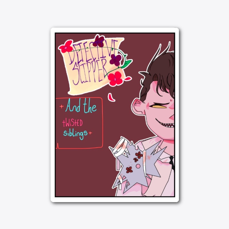 Detective Slipper comic cover sticker