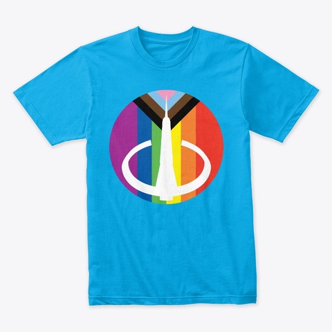 W Db Pride Turquoise T-Shirt Front
