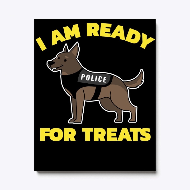 I Am Ready For Treats Police Dog K-9 Gif