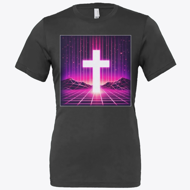 Jesus Saves - Vaporwave Cross Tee
