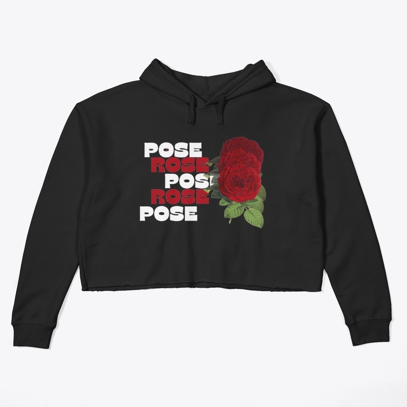 Thorned Beauty – Rose Crop Hoodie 