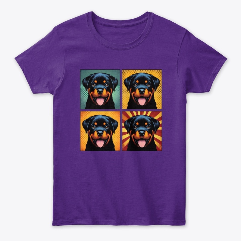 Retro Rottweiler Puppy