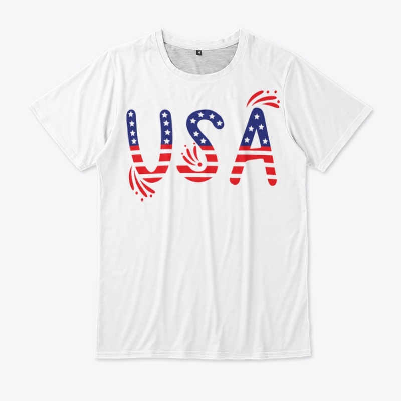 'USA' PRINTED T-SHIRT