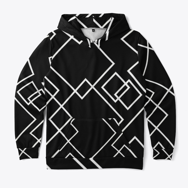 Square Grid Unisex Hoodie