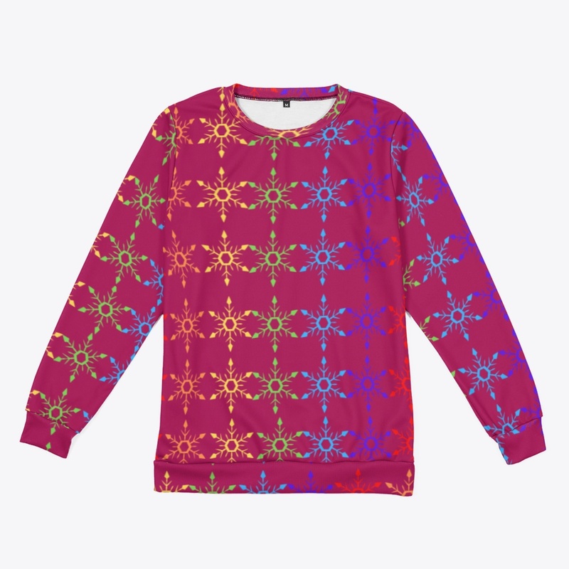 Rainbow Snowflake Ugly Christmas Jumper