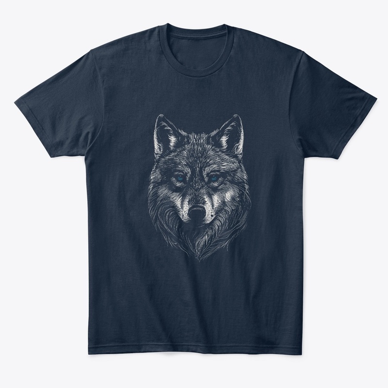 Beautiful Wolf Head Wildlife Design