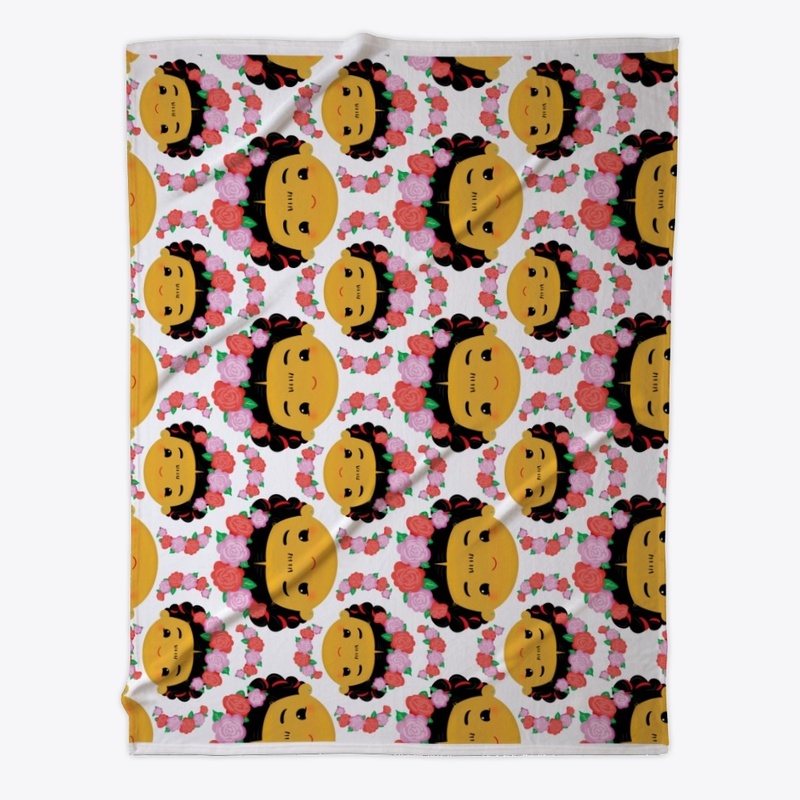 Frida Kahlo Cute Chibi Pattern