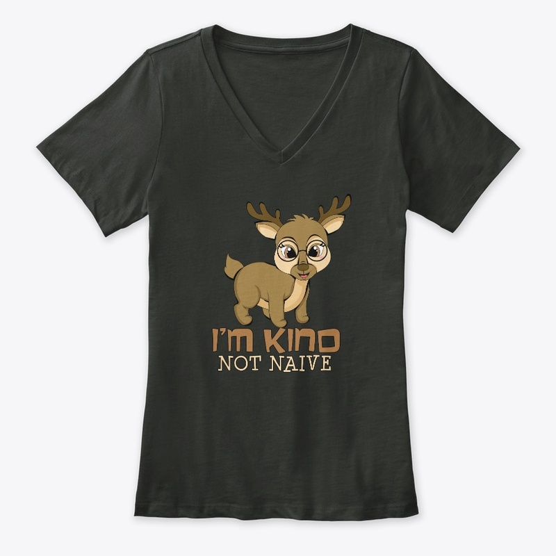 Kind Not Naive Teacher Deer With Glasses