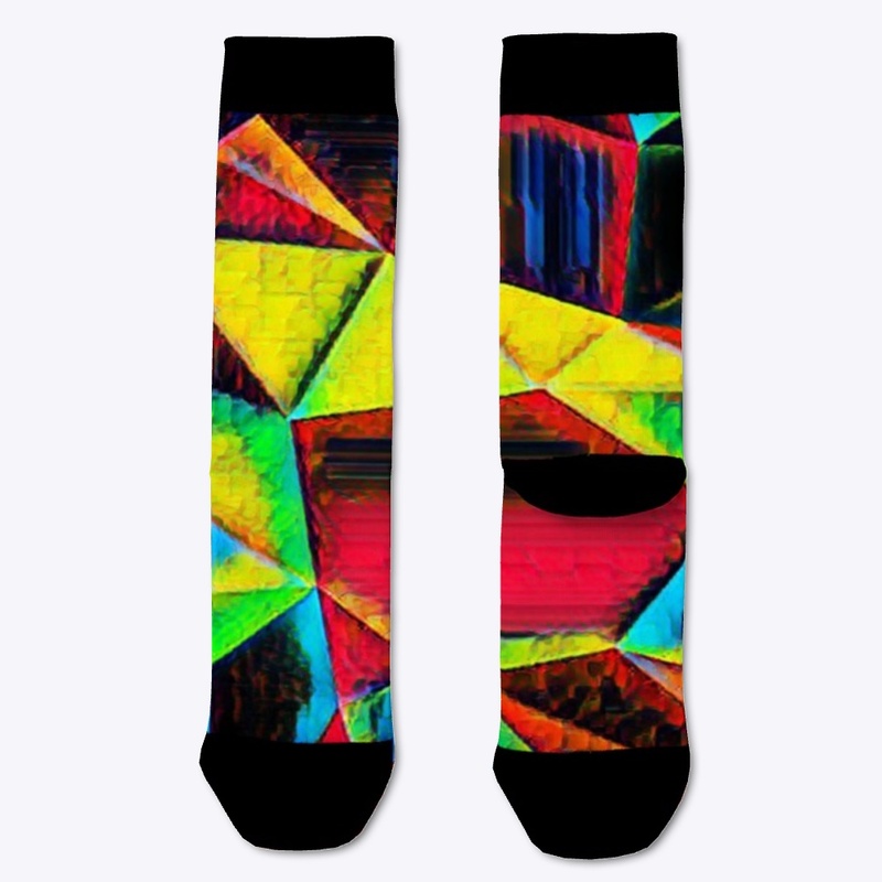 Abstract Rainbow Glass