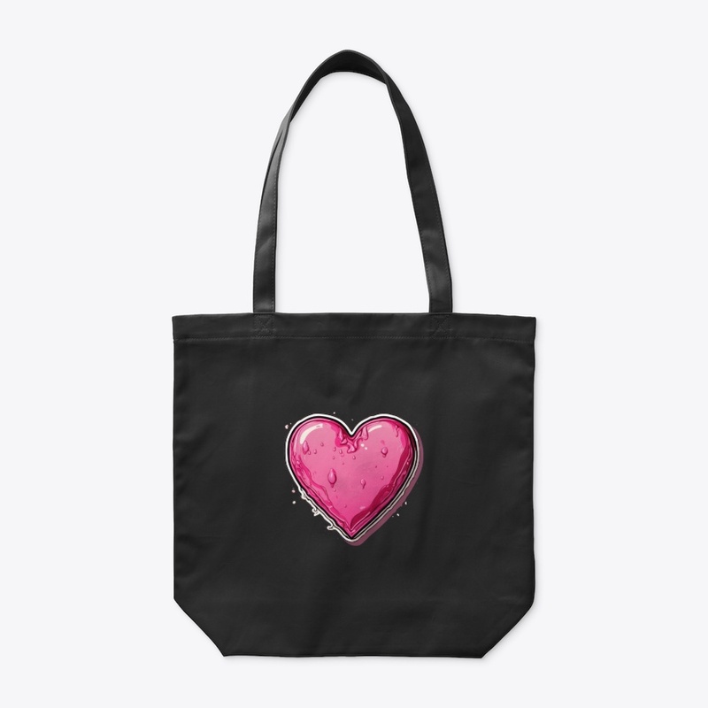💖 Shocking Pink 3D Cartoon Heart