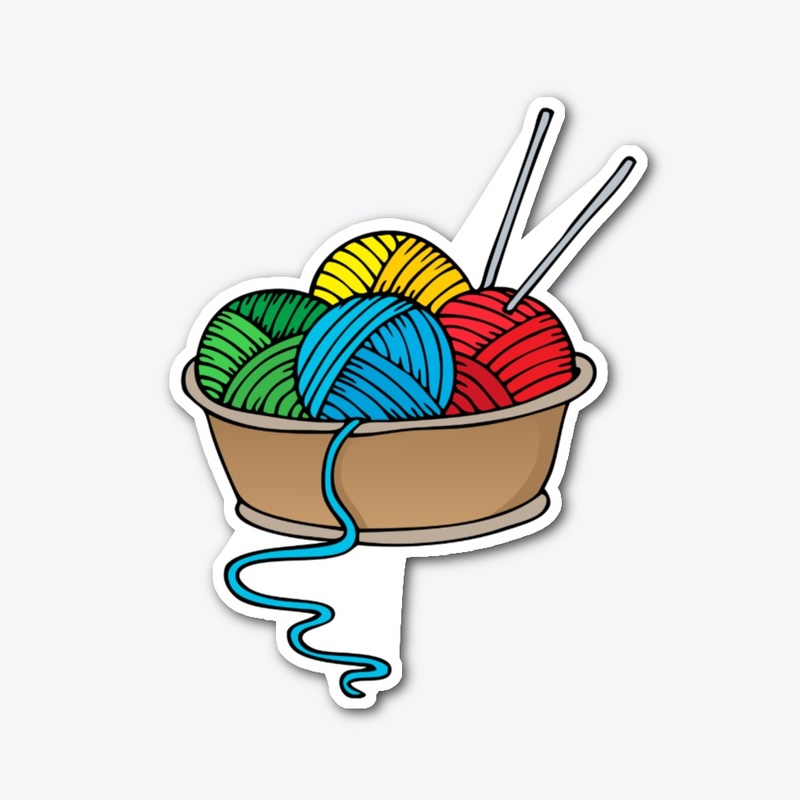 colorful yarn bomb 