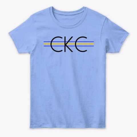 Women's Ckc Disciple Classic Tee Light Blue áo T-Shirt Front