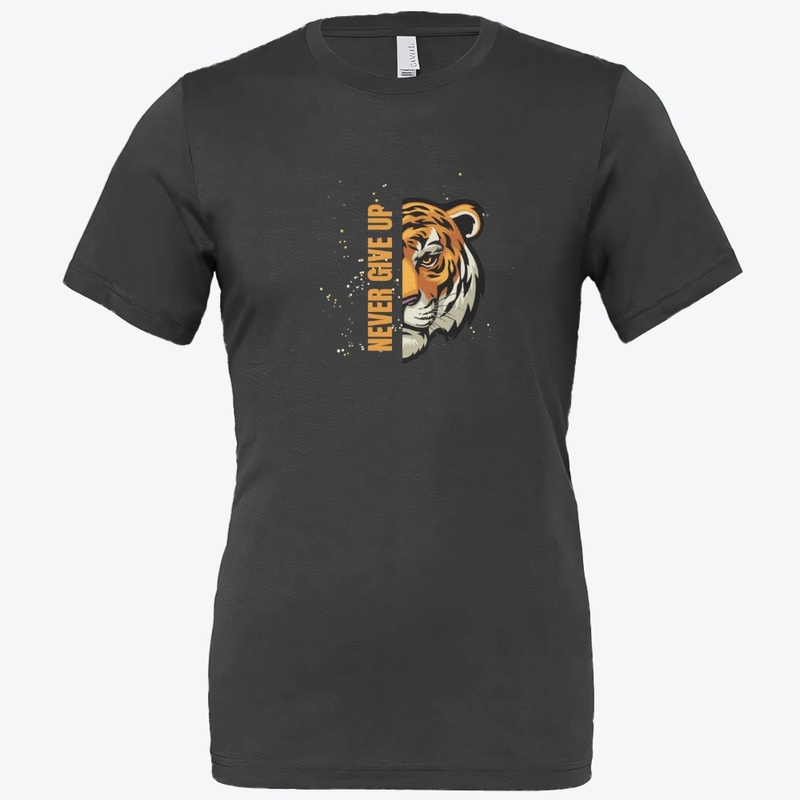 Never give up motivation t shirt