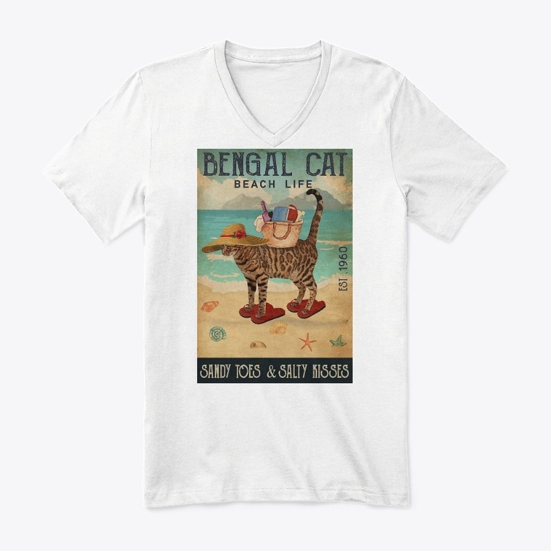 Beach Life Sandy Toes Bengal Cat 