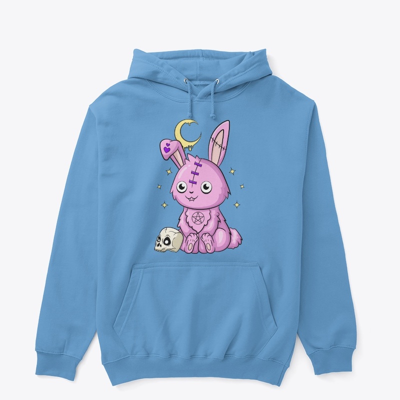 Pastel Goth Bunny #three - Hoodie