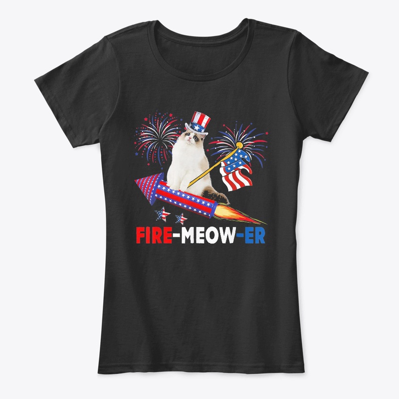 Fire-Meow-Er Cat Riding Firecracker 