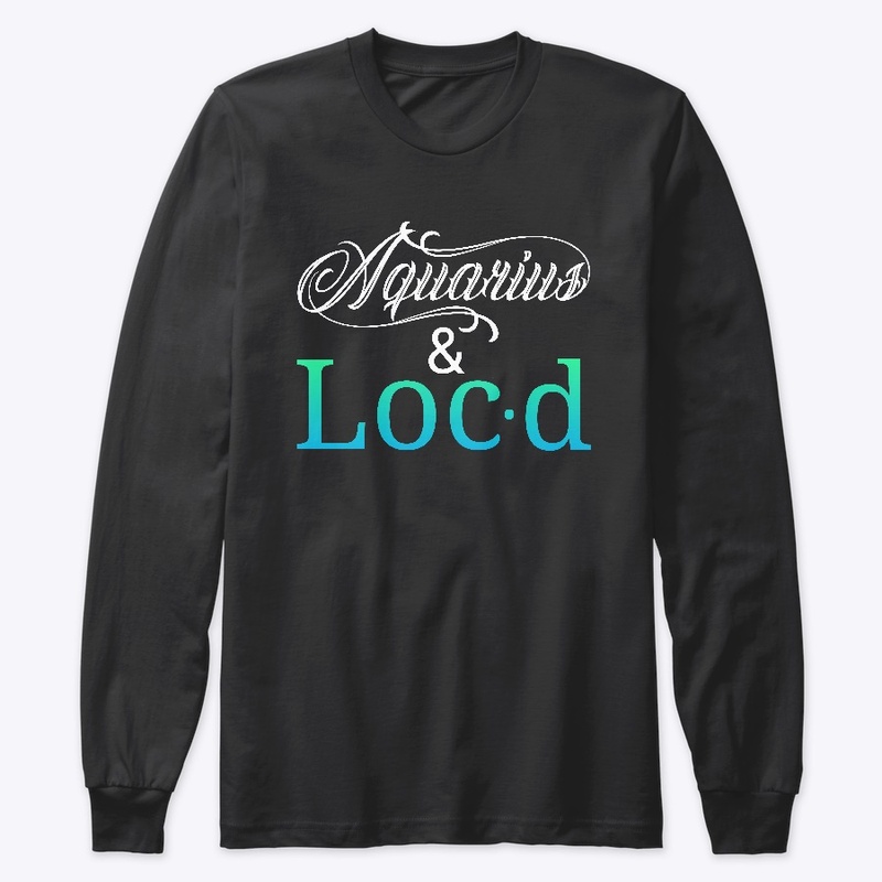 Aquarius & loc'd zodiac tee shirt