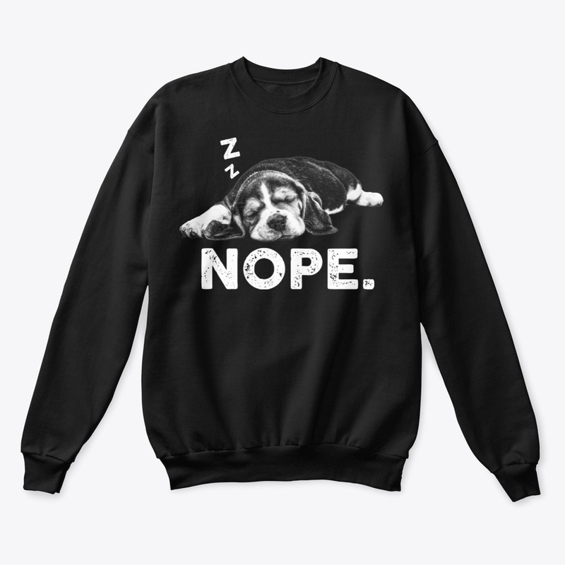 Funny Lazy Nope Beagle For Dog Lover
