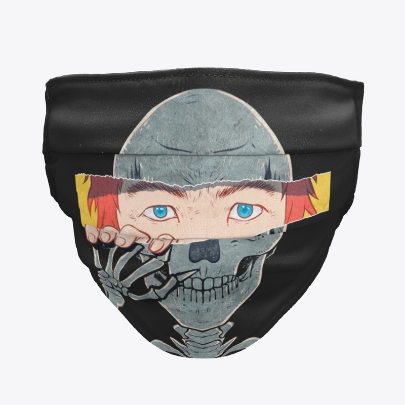 Skull art graphic tee